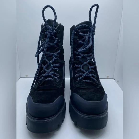 Franco Sarto Balinhike Suede Water Resistant Combat Boots Women’s Size 8.5 - Picture 2 of 10